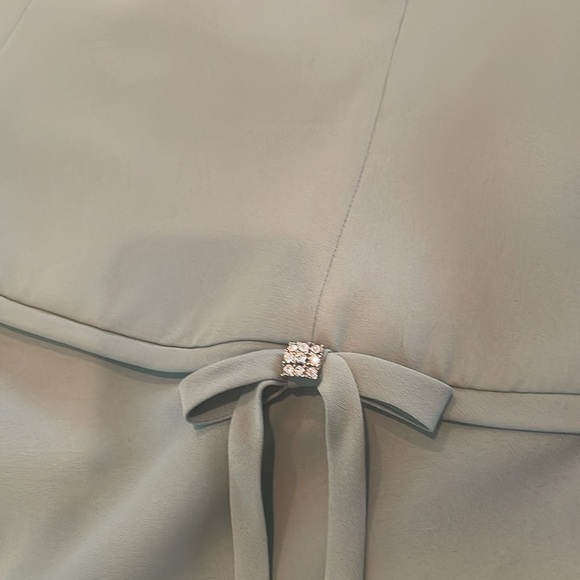 David’s Bridal Sage Green Midi Dress/Prom - Picture 6 of 6